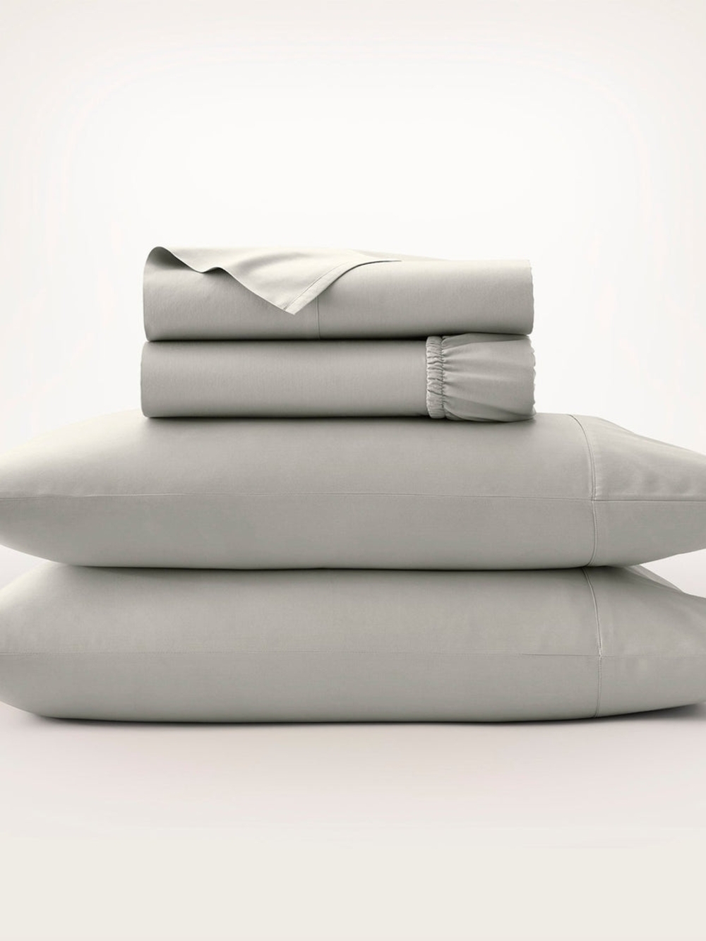 Boll And Branch Signature Hemmed Sheet Set - King with King Pillowcases, Pewter